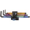 Wera 022210 Zástrčné klíče inbus 950/9 Hex-Plus Multicolour HF 1, BlackLaser s přidržovací funkcí (Sada 9 dílů)
