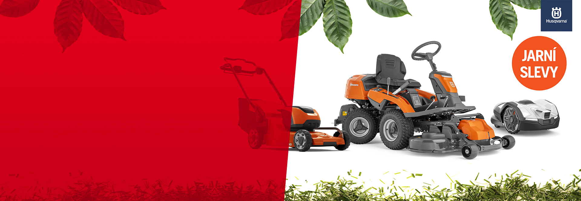 Jarní slevy na zahradní techniku značky Husqvarna
