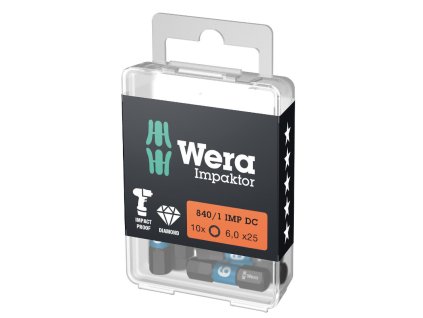 100671 1 840 1 imp dc impaktor bit sw 6x25 wera