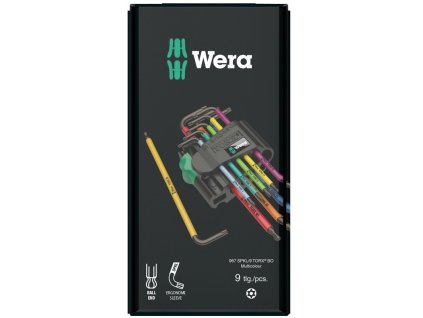 109494 1 967 9 zastrcne klice torx bo multicolour 1 sb blacklaser 9 kusu wera