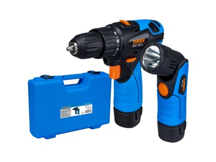 109830 1 asv 122 set kombinovany set 12v e power vrtaciho sroubovaku a 12v e power kompaktni svitilny