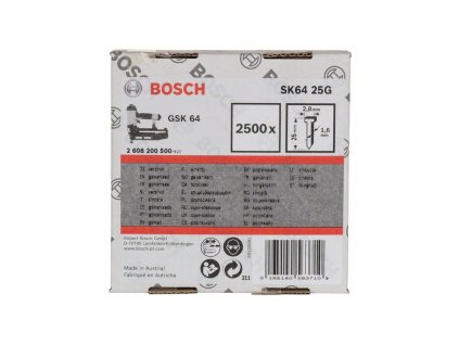 71397 1 bosch hrebiky 1 6 16g hrebik tvar t sk64 25g 2500 ks