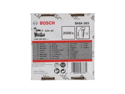 71412 1 bosch hrebiky 1 6 16g hrebik tvar t sk64 35g 2500 ks