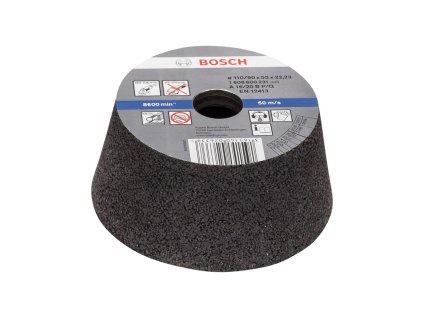 67725 1 brusny hrnec konicky kov litina 90 110x55 mm zrnitost 16 bosch