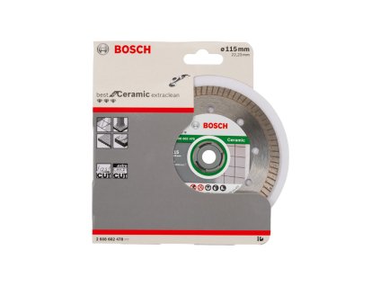 69837 diamantovy delici kotouc best for ceramic extraclean turbo 115x22 23x1 4 7 mm bosch