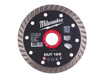 111831 diamantovy kotouc dut 125 x 22 23mm milwaukee