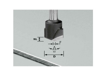 81333 1 drazkovaci freza ve tvaru v festool hw s8 d18 135 alu