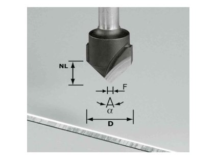 81330 1 drazkovaci freza ve tvaru v festool hw s8 d18 90 alu
