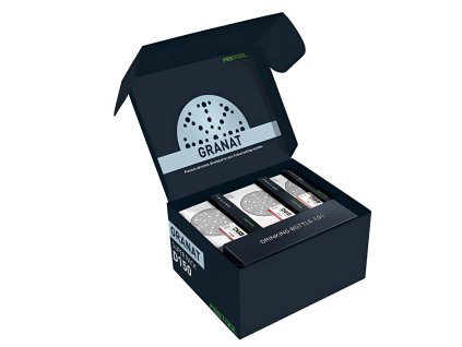 Festool sada brusiva GRANÁT STF D150/48  + láhev na pití 1L