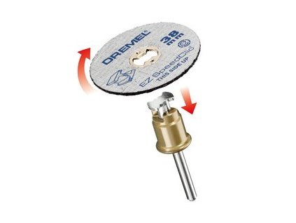 72414 1 kotouce na rezani v kovu s rychloupinanim dremel