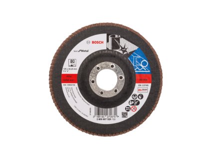 69945 1 lamelovy brusny kotouc x571 best for metal 125x22 23 mm p80 bosch