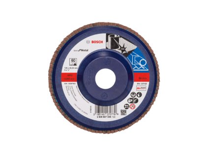 67500 1 lamelovy brusny kotouc x571 best for metal 125x22 23 mm p60 bosch