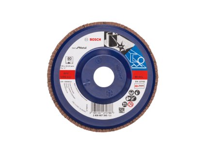67503 1 lamelovy brusny kotouc x571 best for metal 125x22 23 mm p80 bosch