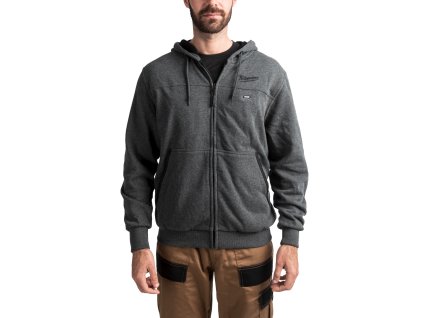 110811 7 m12 hh grey3 0 seda vyhrivana mikina s kapuci xl milwaukee