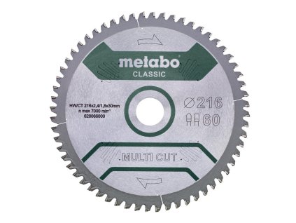 113319 1 metabo pilovy kotouc multi cut classic 216x30 z60 5 neg