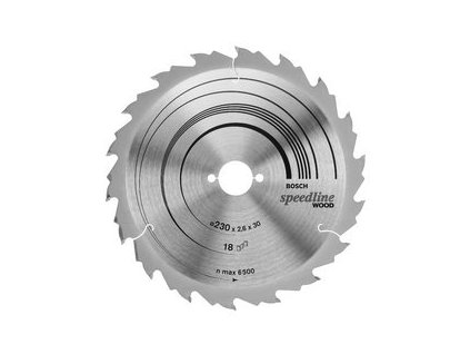 68427 2 pilovy kotouc pro rucni okruzni pily 160x20 mm 18 zubu bosch speedline wood