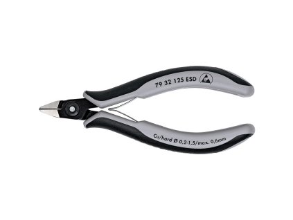 76128 1 presne bocni stipaci kleste na elektroniku esd knipex 7932125esd