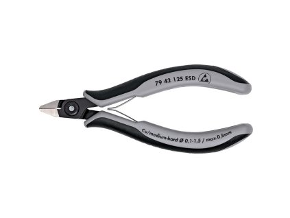 76131 1 presne bocni stipaci kleste na elektroniku esd knipex 7942125esd