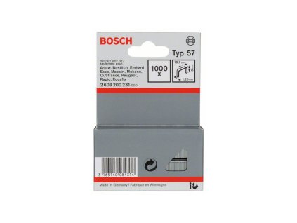 68841 1 sponky do sponkovacky z plocheho dratu typ 57 10 6x1 25x10mm bosch