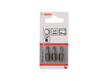 67938 1 sroubovaci bit zvlast tvrdy 25 mm bosch hex2 5 extra hart
