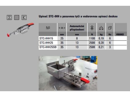 101103 1 upinac s posuvnou tyci a uhlovou zakladni deskou stc ihh15 bessey