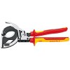 76308 1 kleste na kabely princip rohatky se zapadkou 3rychlostni knipex 9536320 1000v