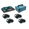 107658 1 sada 4x aku a dvojnabijecky makita 18v 4ah