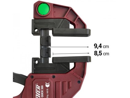 Piher - jednoruční svěrka Maxi Quick - síla 300kg