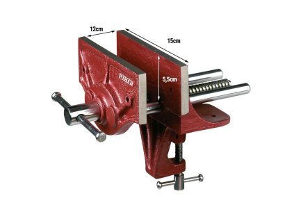 Piher - truhlářský svěrák na ponk - rozměry