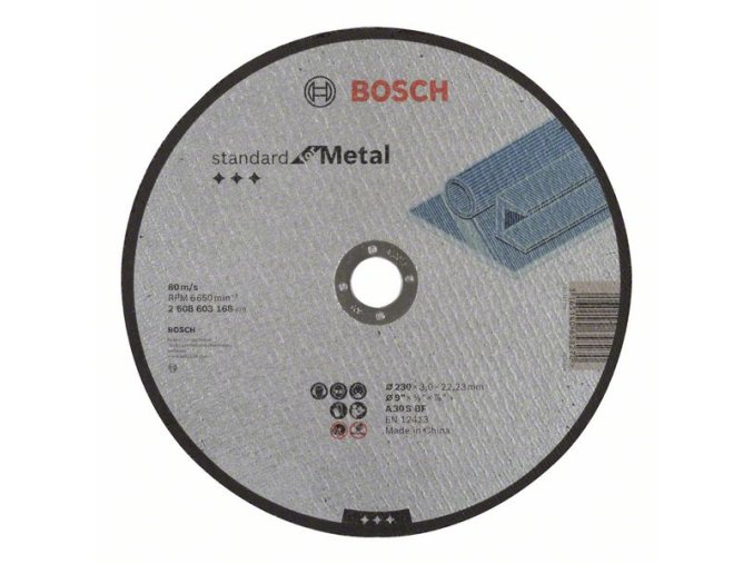 Rezací kotúč rovný Standard for Metal A 30 S BF, 230 mm, 22,23 mm, 3,0 mm