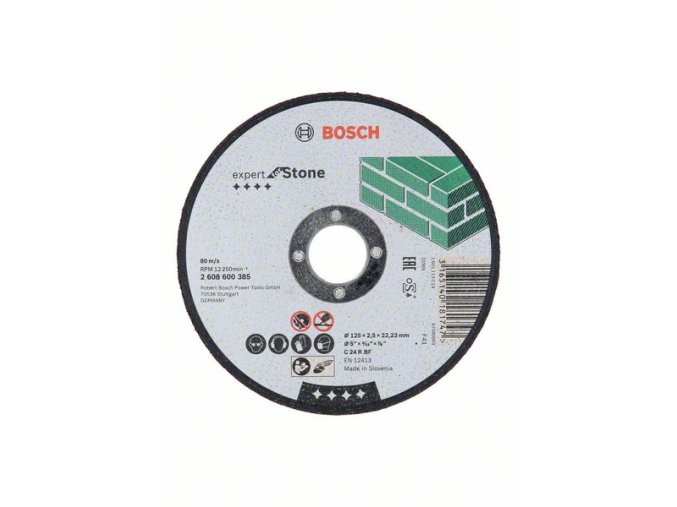 Rovný rezací kotúč Expert for Stone C 24 R BF, 125 mm, 2,5 mm