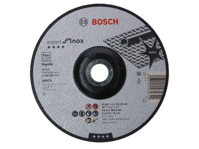 Rezací kotúč s prelisom Expert for Inox - Rapido AS 46 T INOX BF, 180 mm, 1,6 mm