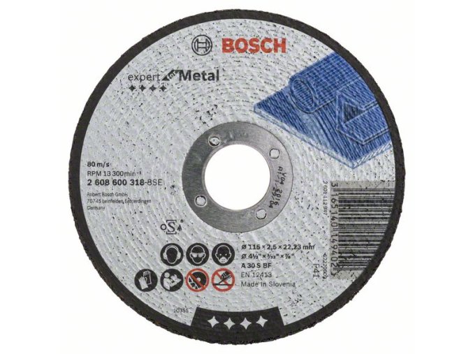Rovný rezací kotúč Expert for Metal A 30 S BF, 115 mm, 2,5 mm