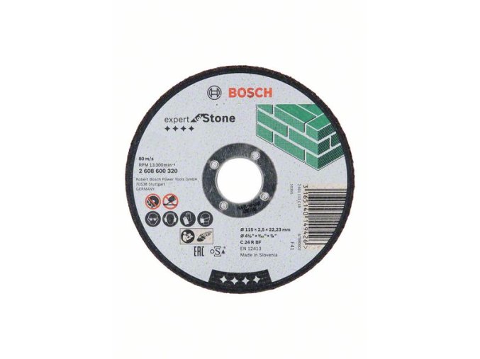 Rovný rezací kotúč Expert for Stone C 24 R BF, 115 mm, 2,5 mm