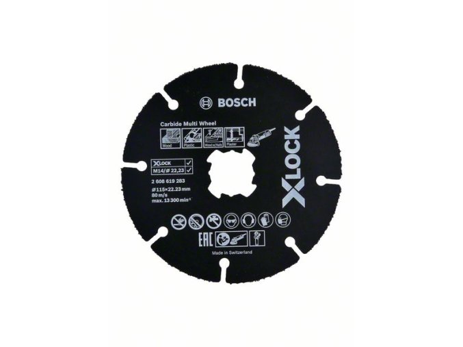 X-LOCK Carbide Multi Wheel 115 mm 115mm; 1 mm; 22,23 mm