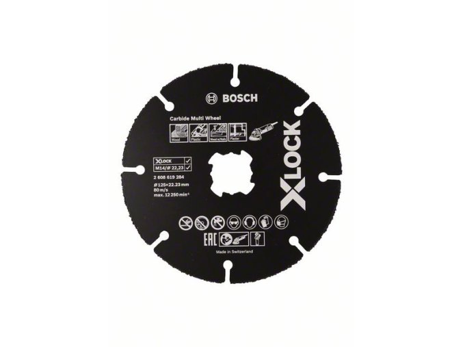 X-LOCK Carbide Multi Wheel 125 mm 125 mm; 1 mm; 22,23 mm