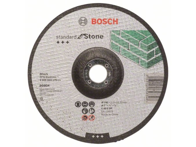 Rezací kotúč s prelisom Standard for Stone C 30 S BF, 180 mm, 22,23 mm, 3,0 mm