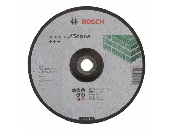Rezací kotúč s prelisom Standard for Stone C 30 S BF, 230 mm, 22,23 mm, 3,0 mm