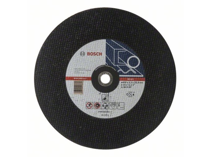 Rovný rezací kotúč Expert for Metal A 36 R BF, 400 mm, 25,40 mm, 3,2 mm