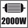 Elektrická reťazová píla, 2000 W 52G584, lišty 16 "(405 mm)