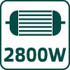 Vysávač 2800W záhrada 52G500, 40l vrece