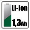 Aku vŕtačka 18V, Li-Ion 1,3Ah 50G287, kartón