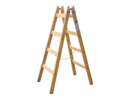 Rebrík drevený 4 schody 136 cm