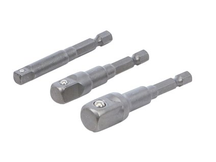 Sada výkyvných adaptérov 1/4" 6hran vstup na 1/4", 3/8", 1/2" 4hran výstup, dĺžka 65mm