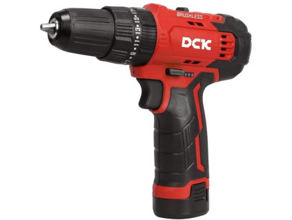 DCK Akumulátorová bezuhlíková vŕtačka / skrutkovač 35 Nm 12 V (2 x 2,0 Ah akumulátor + nabíjačka)