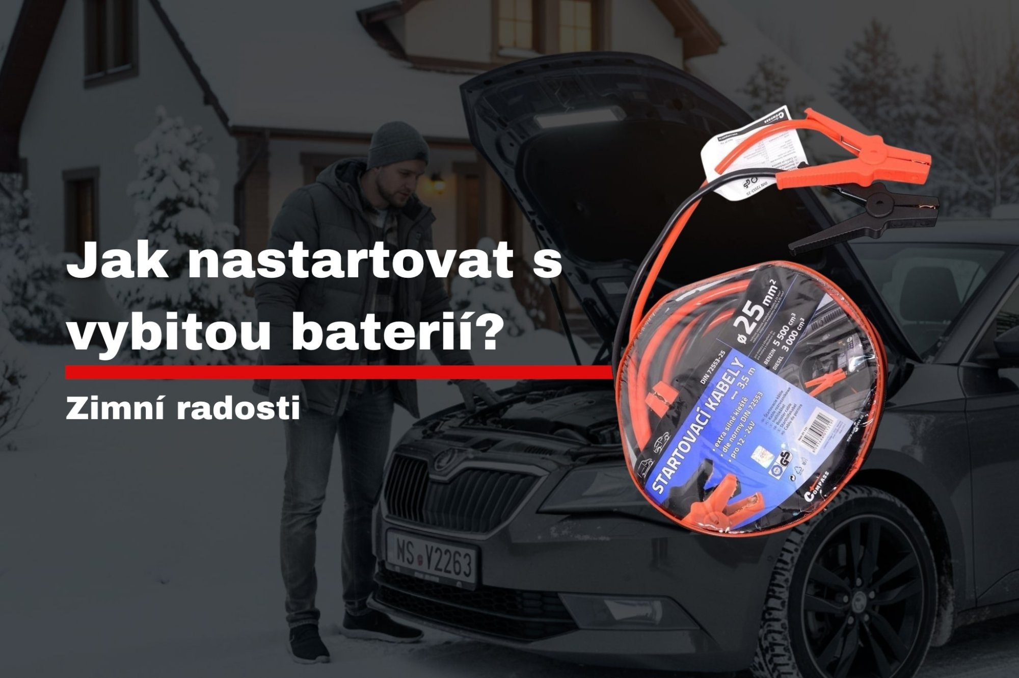 Jak nastartovat s vybitou baterií?