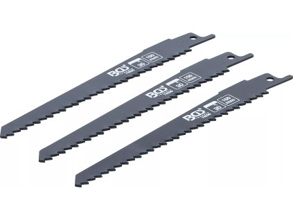 Sada pilových listů do pily ocasky, na dřevo, 3 ks - BGS 74530