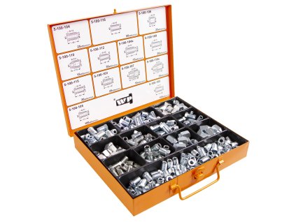 Sada šroubů a matic pro brzdové potrubí, 340 ks - WP10001