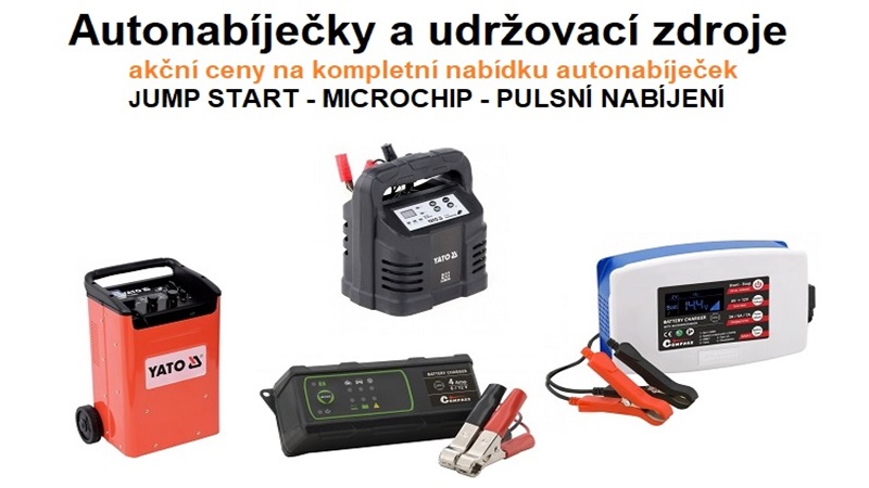 autonabíječky a udržovací zdroje