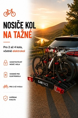 Nosiče kol na tažné zařízení pro 2 až 4 kola